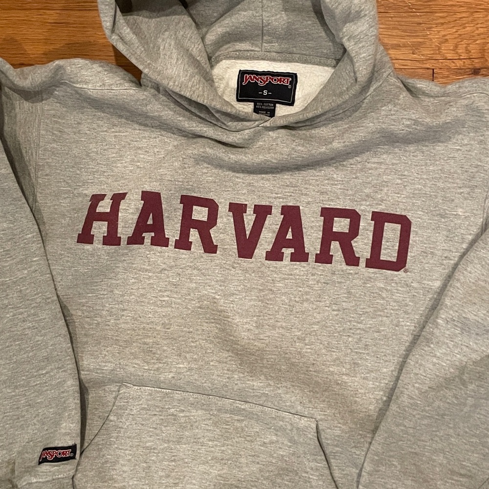 Jansport Harvard hooded sweatshirt small